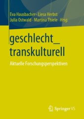 book geschlecht_transkulturell: Aktuelle Forschungsperspektiven