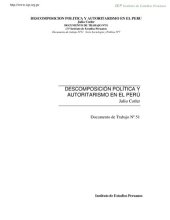 book Descomposición política y autoritarismo en el Perú