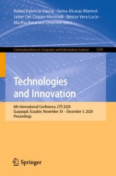 book Technologies and Innovation: 6th International Conference, CITI 2020, Guayaquil, Ecuador, November 30 – December 3, 2020, Proceedings