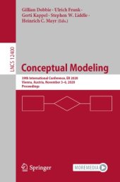 book Conceptual Modeling: 39th International Conference, ER 2020, Vienna, Austria, November 3–6, 2020, Proceedings