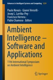 book Ambient Intelligence – Software and Applications : 11th International Symposium on Ambient Intelligence