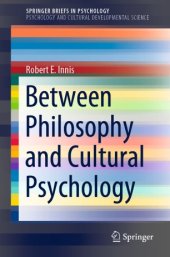 book Between Philosophy and Cultural Psychology