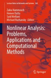 book Nonlinear Analysis: Problems, Applications and Computational Methods