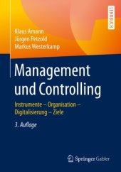 book Management und Controlling: Instrumente – Organisation – Ziele – Digitalisierung