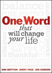 book One Word That Will Change Your Life