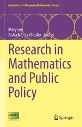 book Research in Mathematics and Public Policy