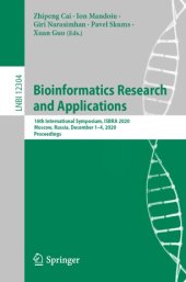 book Bioinformatics Research and Applications: 16th International Symposium, ISBRA 2020, Moscow, Russia, December 1–4, 2020, Proceedings