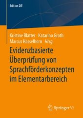 book Evidenzbasierte Überprüfung von Sprachförderkonzepten im Elementarbereich