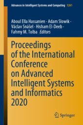 book Proceedings of the International Conference on Advanced Intelligent Systems and Informatics 2020