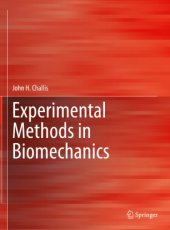 book Experimental Methods in Biomechanics