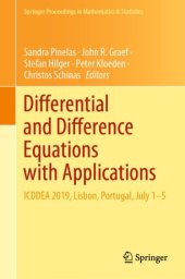 book Differential and Difference Equations with Applications: ICDDEA 2019, Lisbon, Portugal, July 1–5