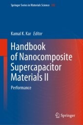 book Handbook of Nanocomposite Supercapacitor Materials II: Performance