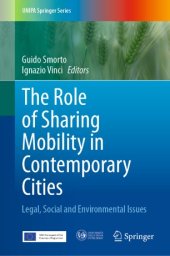 book The Role of Sharing Mobility in Contemporary Cities: Legal, Social and Environmental Issues