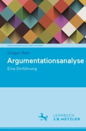 book Argumentationsanalyse: Eine Einführung