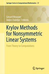 book Krylov Methods for Nonsymmetric Linear Systems: From Theory to Computations