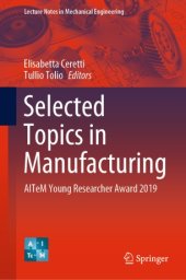 book Selected Topics in Manufacturing: AITeM Young Researcher Award 2019