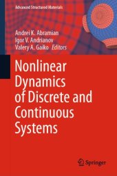 book Nonlinear Dynamics of Discrete and Continuous Systems