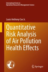 book Quantitative Risk Analysis of Air Pollution Health Effects