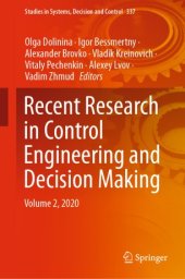 book Recent Research in Control Engineering and Decision Making: Volume 2, 2020