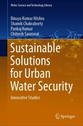 book Sustainable Solutions for Urban Water Security : Innovative Studies