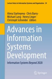 book Advances in Information Systems Development: Information Systems Beyond 2020