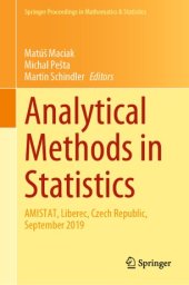 book Analytical Methods in Statistics: AMISTAT, Liberec, Czech Republic, September 2019