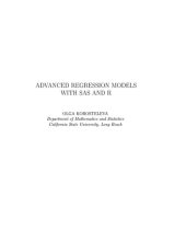 book Advanced Regression Models with SAS and R_revised