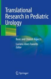 book Translational Research in Pediatric Urology: Basic and Clinical Aspects