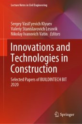 book Innovations and Technologies in Construction: Selected Papers of BUILDINTECH BIT 2020