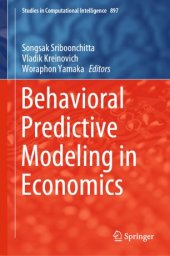 book Behavioral Predictive Modeling in Economics