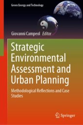 book Strategic Environmental Assessment and Urban Planning: Methodological Reflections and Case Studies