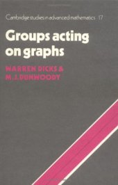 book Groups acting on graphs