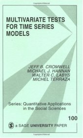 book Multivariate Tests for Time Series Models