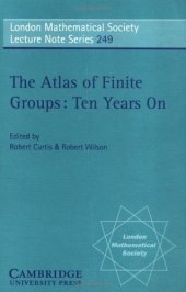book The atlas of finite groups - ten years on