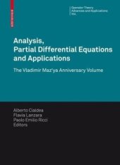 book Analysis, partial differential equations and applications: The V.Maz'ya anniversary