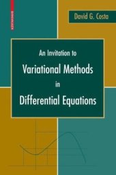 book An invitation to variational methods in differential equations