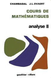 book Cours de mathematiques. Analyse II