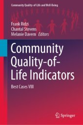 book Community Quality-of-Life Indicators: Best Cases VIII