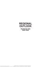 book Regional outlook : Southeast Asia 2003-2004