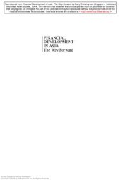 book Financial development in Asia : the way forward