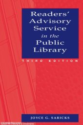 book Readers' advisory service in the public library