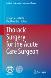 book Thoracic Surgery for the Acute Care Surgeon