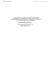 book Cambios en las relaciones familiares campesinas a partir de la violencia política y el nuevo rol de la mujer