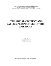 book The Social context and values: perspectives of the Americas