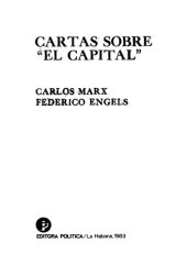 book Cartas Sobre El Capital