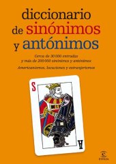 book Diccionario de sinóimos y antóimos