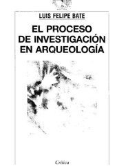 book El Proceso De Investigacion En Arqueologia