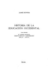 book Historia De La Educacion Occidental