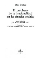 book El problema de la irracionalidad en las ciencias sociales