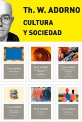 book Pack Adorno IV. Cultura y Sociedad